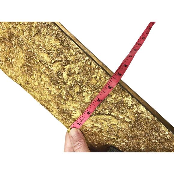 Vintage Gold Gilt Carved Wood Look Foam Wall Shelf Hollywood Regency - Picture 8 of 8